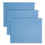 Smead Colored Hanging File Folders with 1/5 Cut Tabs, Letter Size, 1/5-Cut Tabs, Blue, 25/Box