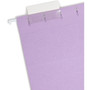 Smead Colored Hanging File Folders with 1/5 Cut Tabs, Letter Size, 1/5-Cut Tabs, Lavender, 25/Box