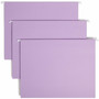 Smead Colored Hanging File Folders with 1/5 Cut Tabs, Letter Size, 1/5-Cut Tabs, Lavender, 25/Box