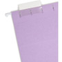 Smead Colored Hanging File Folders with 1/5 Cut Tabs, Letter Size, 1/5-Cut Tabs, Lavender, 25/Box