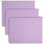 Smead Colored 1/5 Tab Cut Letter Recycled Hanging Folder - 8 1/2" x 11" - Top Tab Location - Assorted Tab Position - 11 pt. - Vinyl - (SMD64064)