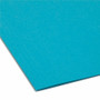 Smead Colored Hanging File Folders with 1/5 Cut Tabs, Letter Size, 1/5-Cut Tabs, Teal, 25/Box