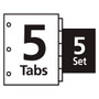 Avery Print and Apply Index Maker Clear Label Dividers, Copiers, 5-Tab, 11 x 8.5, White, 5 Sets