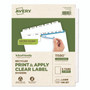 Avery Index Maker EcoFriendly Print and Apply Clear Label Dividers with White Tabs, 5-Tab, 11 x 8.5, White, 5 Sets