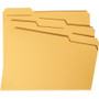 Smead Reinforced Top Tab Colored File Folders, 1/3-Cut Tabs: Assorted, Letter Size, 0.75" Expansion, Goldenrod, 100/Box