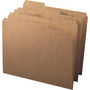 Smead Heavyweight Kraft File Folder, 1/3-Cut Tabs: Assorted, Letter Size, 0.75" Expansion, 11-pt Kraft, Brown, 100/Box