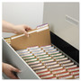 Smead Heavyweight Kraft File Folder, 1/3-Cut Tabs: Assorted, Letter Size, 0.75" Expansion, 11-pt Kraft, Brown, 100/Box