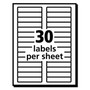 Avery EcoFriendly Permanent File Folder Labels, 0.66 x 3.44, White, 30/Sheet, 25 Sheets/Pack (AVE48266) View Product Image