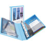 Avery Mini Size Protect and Store View Binder with Round Rings, 3 Rings, 1" Capacity, 8.5 x 5.5, Blue