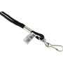SICURIX Rope Lanyard, Metal Hook Fastener, 36" Long, Nylon, Black (BAU68909) View Product Image