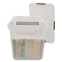 Advantus Rolling 15-Gal. Storage Box, Letter/Legal Files, 23.75" x 15.75" x 15.75", Clear