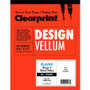 Clearprint Design Vellum Pad - Letter - 50 Sheets - Plain - 16 lb Basis Weight - Letter