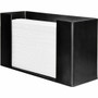 Genuine Joe Folded Paper Towel Dispenser - C Fold, Multifold Dispenser - 6.8" Height x 11.5" Width x 4.1" Depth - Acrylic - Black - Wall Mountable - (GJO11524)