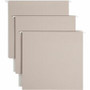 Smead TUFF 1/3 Tab Cut Letter Recycled Hanging Folder - 8 1/2" x 11" - 4" Expansion - Top Tab Location - Assorted Tab Position - Steel Gray