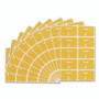 Smead AlphaZ Color-Coded Second Letter Alphabetical Labels, J, 1 x 1.63, Yellow, 10/Sheet, 10 Sheets/Pack