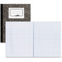 Rediform Xtreme White Notebook - 80 Sheets - Sewn - Quad Ruled Front Ruling - Blue Margin - 16 lb Basis Weight