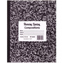 Roaring Spring Black Cover Flexcomp 10"x8" WM - 60 Sheets - 120 Pages - Printed - Sewn/Tapebound - Both Side Ruling Surface