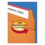 Smead Reinforced Top Tab Colored File Folders, Straight Tabs, Legal Size, 0.75" Expansion, Orange, 100/Box