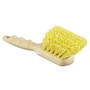 Boardwalk Utility Brush, Cream Polypropylene Bristles, 5.5" Brush, 3" Tan Plastic Handle