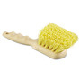 Boardwalk Utility Brush, Cream Polypropylene Bristles, 5.5 Brush, 3" Tan Plastic Handle (BWK4308) View Product Image