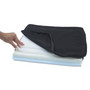 Master Caster The ComfortMakers Deluxe Seat/Back Cushion, Memory Foam, 17 x 2.75 x 17.5, Black (MAS91061) View Product Image