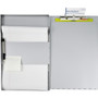 Saunders Snapak Aluminum Side-Open Forms Folder, 0.5" Clip Capacity, Holds 8.5 x 14 Sheets, Silver