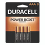 Duracell Power Boost CopperTop Alkaline AAA Batteries, 8/Pack, 40 Packs/Carton