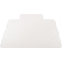 Lorell Chairmat, Hard Floor, Wide Lip/ 25"x12", 45"x53", Clear (LLR82826) View Product Image