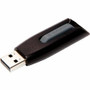 Microban 64GB Store 'n' Go V3 USB 3.2 Gen 1 Flash Drive - Gray - 64 GB - USB 3.2 (Gen 1) Type A - 80 MB/s Read Speed - 25 MB/s Write Speed
