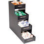 Vertiflex Commercial Grade Narrow Condiment Organizer, 8 Compartments, 6 x 19 x 15.88, Black (VRTVFC1916RC) View Product Image