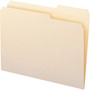 Smead Reinforced Guide Height File Folders, 2/5-Cut Tabs: Right Position, Letter Size, 0.75" Expansion, Manila, 100/Box (SMD10386) View Product Image