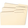 Smead Reinforced Guide Height File Folders, 2/5-Cut Tabs: Right Position, Letter Size, 0.75" Expansion, Manila, 100/Box
