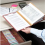 Smead Pressboard Classification Folders, Eight SafeSHIELD Fasteners, 2/5-Cut Tabs, 3 Dividers, Legal Size, Red, 10/Box