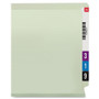 Smead End Tab Pressboard Classification Folders, Two SafeSHIELD Coated Fasteners, 1" Expansion, Legal Size, Gray-Green, 25/Box