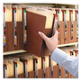 Smead Redrope Drop-Front End Tab File Pockets, Fully Lined Colored Gussets, 5.25" Expansion, Letter Size, Redrope/Brown, 10/Box