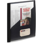 Smead Clear Front Poly Report Cover, Double-Prong Fastener, 0.5" Capacity, 8.5 x 11, Clear/Black, 5/Pack