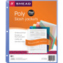 Smead Organized Up Poly Slash Jackets, 2-Sections, Letter Size, Assorted Colors, 5/Pack