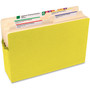Smead Colored File Pockets, 3.5" Expansion, Legal Size, Yellow