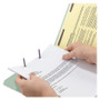 Smead End Tab Pressboard Classification Folders, Two SafeSHIELD Coated Fasteners, 2" Expansion, Letter Size, Gray-Green, 25/Box