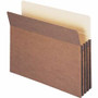 Smead Straight Tab Cut Letter Recycled File Pocket - 8 1/2" x 11" - 3 1/2" Expansion - Redrope - Tear Proof Gusset - 100% Recycled