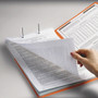 Smead Top Tab Colored Fastener Folders, 0.75" Expansion, 2 Fasteners, Letter Size, Orange Exterior, 50/Box