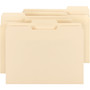 Smead Top Tab File Folders with Antimicrobial Product Protection, 1/3-Cut Tabs: Assorted, Letter, 0.75" Expansion, Manila, 100/Box