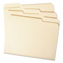 Smead Top Tab File Folders with Antimicrobial Product Protection, 1/3-Cut Tabs: Assorted, Letter, 0.75" Expansion, Manila, 100/Box