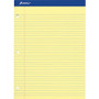 Ampad Double Sheet Writing Pad - 100 Sheets - 0.34" Ruled - 15 lb Basis Weight - Letter - 8 1/2" x 11" Sheet Size x 8.5" Width x 11.8" Length - (TOP20243)