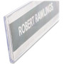 deflecto Superior Image Cubicle Nameplate Sign Holder, 8.5 x 2 Insert, Clear