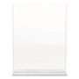 deflecto Superior Image Double Sided Sign Holder, 8.5 x 11 Insert, Clear (DEF590801) View Product Image