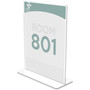 deflecto Superior Image Double Sided Sign Holder, 8.5 x 11 Insert, Clear (DEF590801) View Product Image