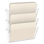 deflecto Unbreakable DocuPocket Wall File, 3 Sections, Letter Size, 14.5" x 3" x 6.5", Clear, 3/Pack (DEF63601RT) View Product Image