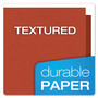 Oxford Earthwise by Oxford 100% Recycled Paper Twin-Pocket Portfolio, 100-Sheet Capacity, 11 x 8.5, Red, 25/Box