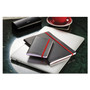Black n' Red Flexible Cover Casebound Notebooks, SCRIBZEE Compatible, 1-Subject, Wide/Legal Rule, Black/Red Cover, (71) 8.25 x 5.75 Sheets